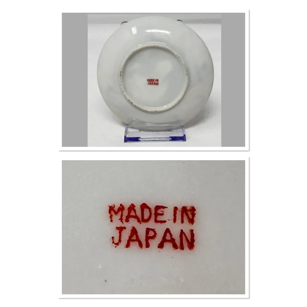 Vintage Japanese Dragonware Moriage Teacup Saucer Geisha Lithophane Fine China